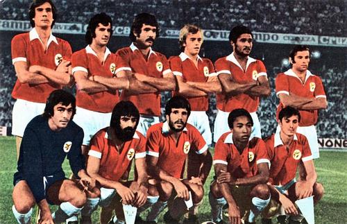 1975-76 FKS Euro Soccer Postcards #NNO Benfica Front