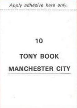 1976-77 FKS Soccer Stars #10 Tony Book Back