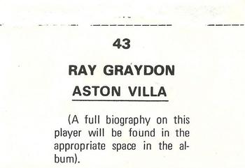 1976-77 FKS Soccer Stars #43 Ray Graydon Back