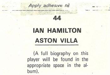 1976-77 FKS Soccer Stars #44 Ian Hamilton Back