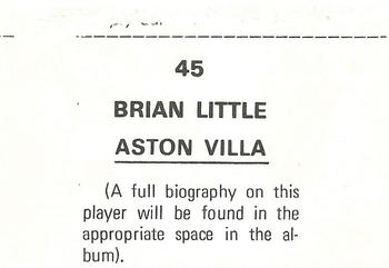 1976-77 FKS Soccer Stars #45 Brian Little Back