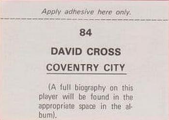 1976-77 FKS Soccer Stars #84 David Cross Back