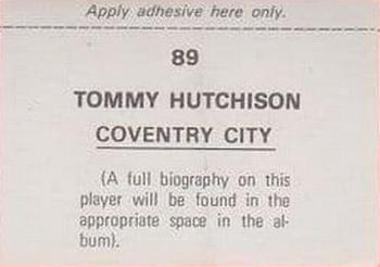 1976-77 FKS Soccer Stars #89 Tom Hutchison Back