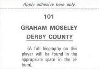 1976-77 FKS Soccer Stars #101 Graham Moseley Back