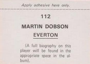 1976-77 FKS Soccer Stars #112 Martin Dobson Back