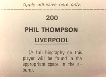 1976-77 FKS Soccer Stars #200 Phil Thompson Back