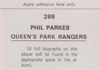 1976-77 FKS Soccer Stars #289 Phil Parkes Back
