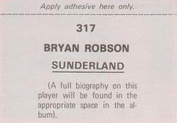 1976-77 FKS Soccer Stars #317 Bryan Robson Back