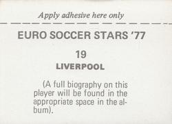 1977 FKS Euro Soccer Stars '77 #19 Liverpool Back