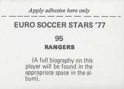1977 FKS Euro Soccer Stars '77 #95 Rangers Team Group Back