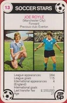 1976-77 FKS Soccer Stars Trump Cards #13 Joe Royle Front