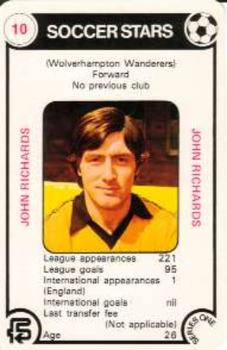 1977-78 FKS Trump Soccer Stars Series One #10 John Richards Front