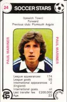 1977-78 FKS Trump Soccer Stars Series One #24 Paul Mariner Front