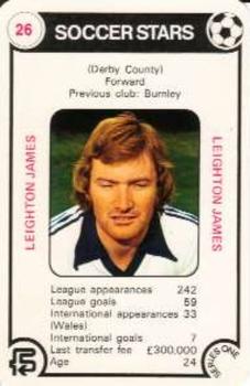 1977-78 FKS Trump Soccer Stars Series One #26 Leighton James Front