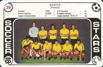 1977-78 FKS Trump Soccer Stars Series Two #29 Nantes Front