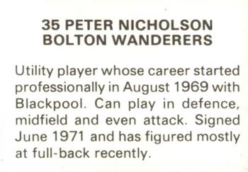 1979-80 FKS Publishers Soccer Stars 80 #35 Peter Nicholson Back