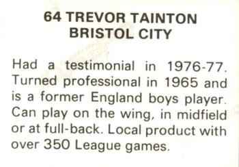 1979-80 FKS Publishers Soccer Stars 80 #64 Trevor Tainton Back