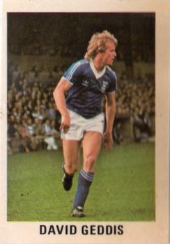 1979-80 FKS Publishers Soccer Stars 80 #123 David Geddis Front