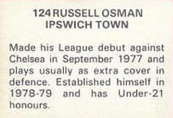 1979-80 FKS Publishers Soccer Stars 80 #124 Russell Osman Back
