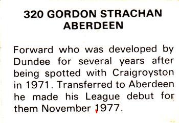 1979-80 FKS Publishers Soccer Stars 80 #320 Gordon Strachan Back