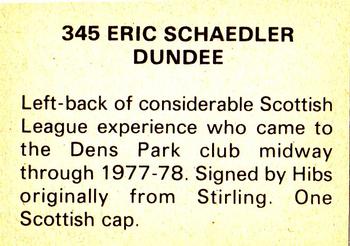 1979-80 FKS Publishers Soccer Stars 80 #345 Erich Schaedler Back
