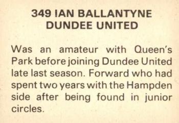 1979-80 FKS Publishers Soccer Stars 80 #349 Ian Ballantyne Back