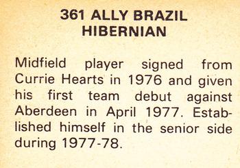 1979-80 FKS Publishers Soccer Stars 80 #361 Ally Brazil Back