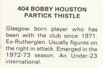1979-80 FKS Publishers Soccer Stars 80 #404 Bobby Houston Back