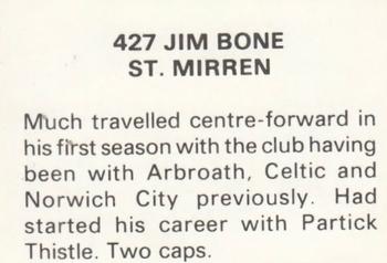 1979-80 FKS Publishers Soccer Stars 80 #427 Jimmy Bone Back