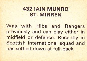 1979-80 FKS Publishers Soccer Stars 80 #432 Iain Munro Back