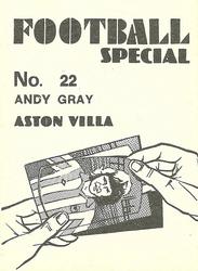 1977-78 Americana Football Special #22 Andy Gray Back