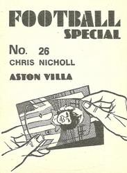 1977-78 Americana Football Special #26 Chris Nicholl Back