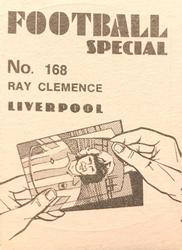 1977-78 Americana Football Special #168 Ray Clemence Back