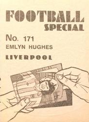 1977-78 Americana Football Special #171 Emlyn Hughes Back