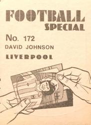 1977-78 Americana Football Special #172 David Johnson Back