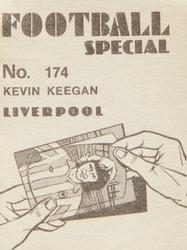 1977-78 Americana Football Special #174 Kevin Keegan Back