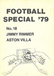 1978-79 Americana Football Special 79 #18 Jimmy Rimmer Back