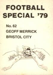 1978-79 Americana Football Special 79 #62 Geoff Merrick Back