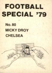 1978-79 Americana Football Special 79 #80 Micky Droy Back