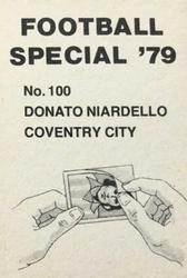 1978-79 Americana Football Special 79 #100 Donato Nardiello Back
