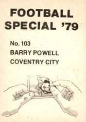 1978-79 Americana Football Special 79 #103 Barry Powell Back