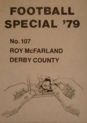 1978-79 Americana Football Special 79 #107 Roy McFarland Back