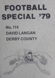 1978-79 Americana Football Special 79 #114 David Langan Back