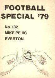 1978-79 Americana Football Special 79 #132 Mike Pejic Back