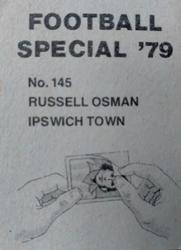 1978-79 Americana Football Special 79 #145 Russell Osman Back
