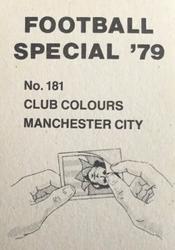 1978-79 Americana Football Special 79 #181 Manchester City Back