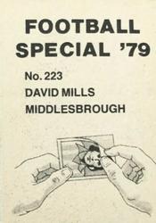 1978-79 Americana Football Special 79 #223 David Mills Back
