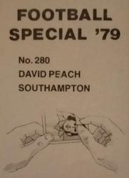 1978-79 Americana Football Special 79 #280 David Peach Back
