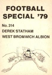 1978-79 Americana Football Special 79 #314 Derek Statham Back