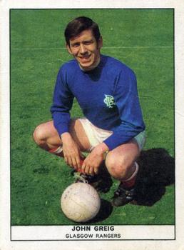 1969-70 Anglo Confectionery Football Quiz #54 John Greig Front